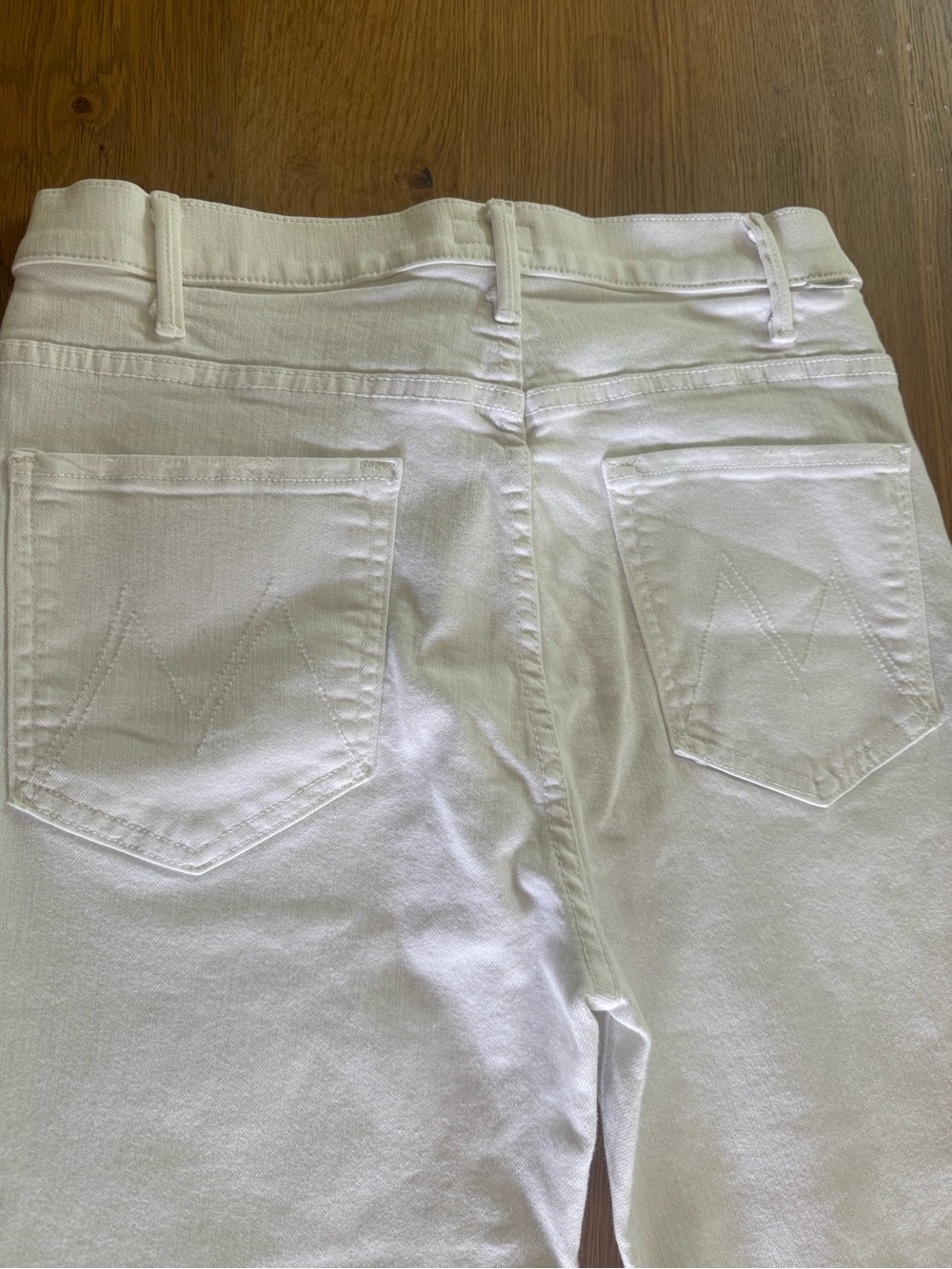 MOTHER High-Rise White Flare Jeans - Picture 4 of 8